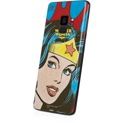 DC Comics Wonder Woman Vintage Profile Galaxy S9 Skin